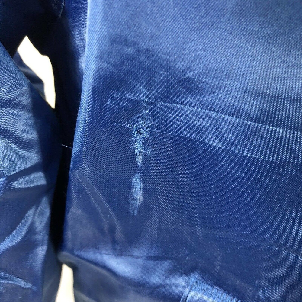 VTG GAUDET MIDDLE SCHOOL MIDDLETON VARSITY JACKET YOUTH MEDIUM SNAP BUTTON BLUE - Picture 3 of 16